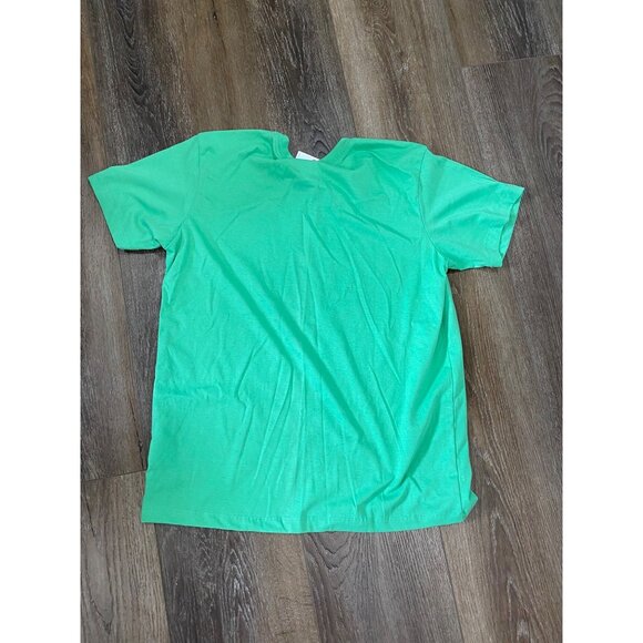 Nike Mens Green Multi Logo crew neck Graphic Tee NWT - Picture 4 of 6